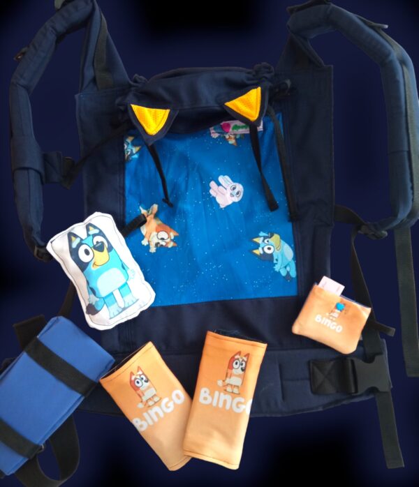 kit accesorios de porteo bluey