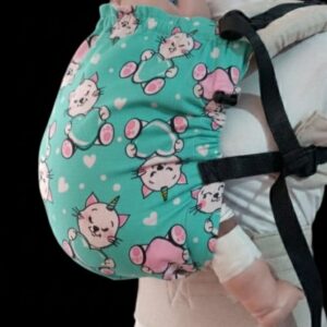 Mochila ergonómica evolutiva 3-4 meses a 3 años estampada.