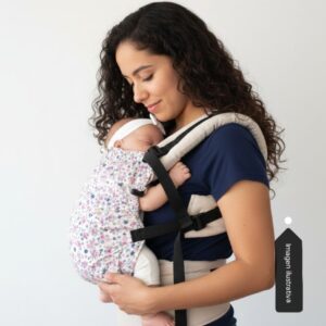 Mochila ergonómica evolutiva 3-4 meses a 3 años estampada.