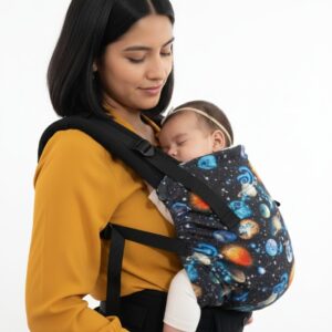 Mochila ergonómica evolutiva 3-4 meses a 3 años estampada