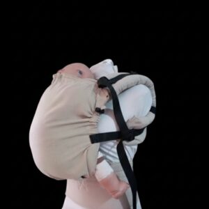 Mochila ergonómica evolutiva 3-4 meses a 3 años lino /natural