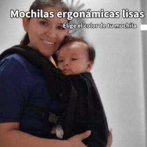 Mochila ergonómica talla estándar /baby
Bebes de 6 a 18/24 meses, lisa elige tu color
