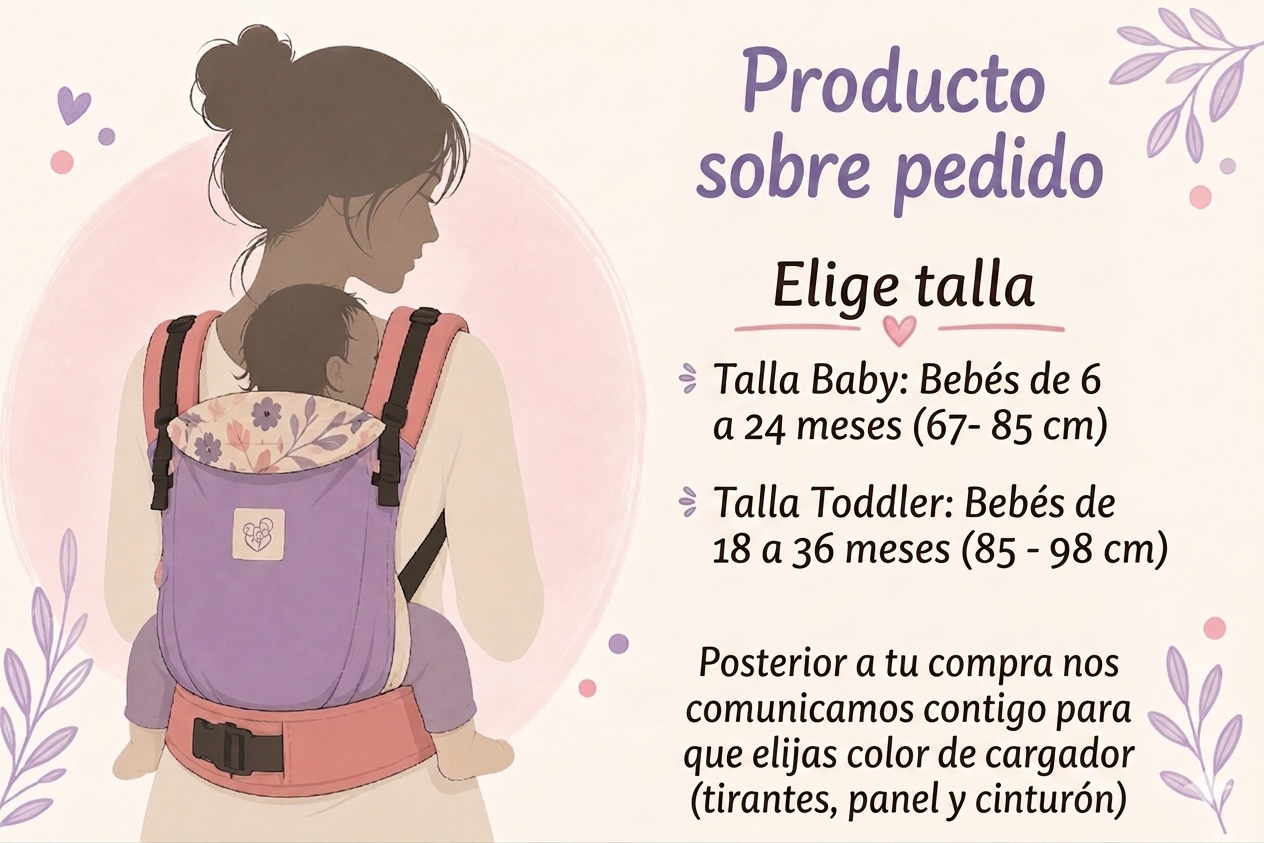 Mochila ergonómica talla
baby
Bebes de 6 a 18/24 meses.
O
Bebes de 18 a 36 meses - Image 2