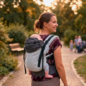 Mochila ergonómica evolutiva estándar climas mixtos bebés 2-3 meses a 2. años