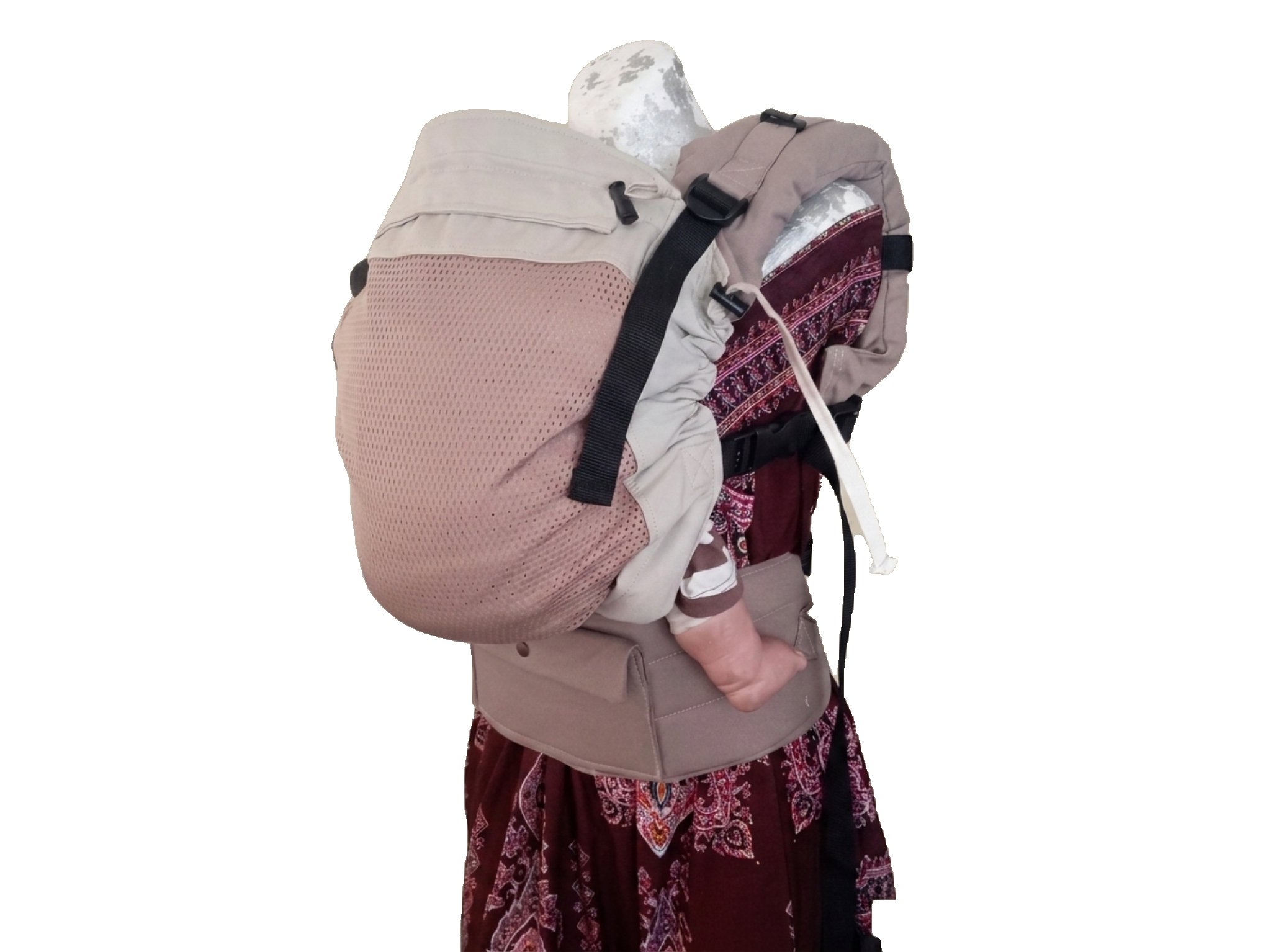 Mochila ergonómica evolutiva 3-4 meses en adelante climas cálidos🔥