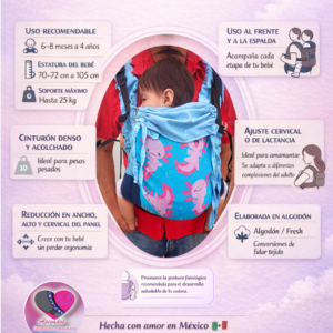 Mochila evolutiva crece etapa 1/ fresh /elige color posterior a compra