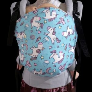 Mochila ergonómica evolutiva 3-4 meses a 3 años estampada/clima mixto
