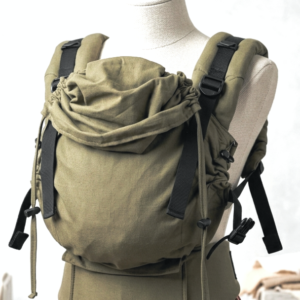 Mochila ergonómica evolutiva nozomi (recién nacidos) lino/algodón