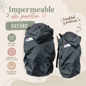 Capa impermeable de porteo ☂️ 🌧️